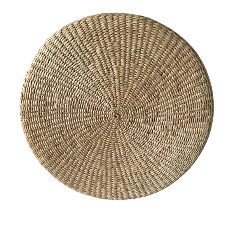 Coussin Japonais Rond Tressé en Paille