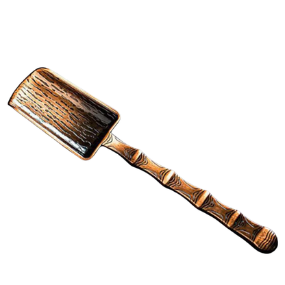 Cuillère À Thé Matcha En Métal Motif Bambou