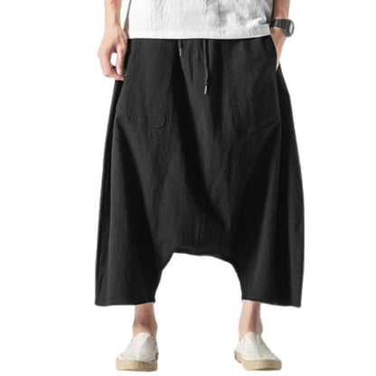 Pantalon Japonais Léger Homme Coupe Fluide
