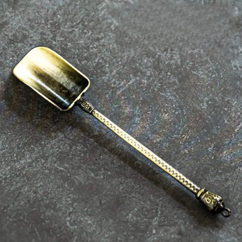 Cuillère Matcha Traditionnelle En Métal Style Vintage