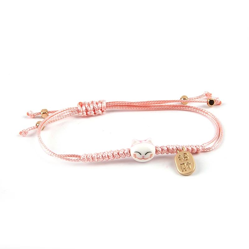 Maneki Neko Bracelet Tressé