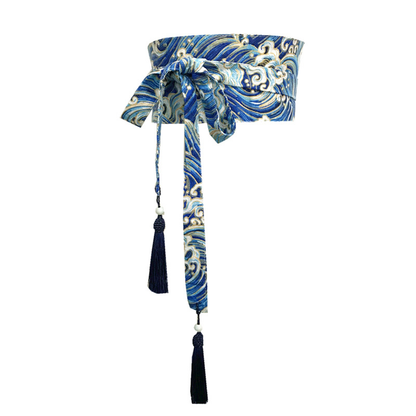 Ceinture Obi À Motif Tourbillons