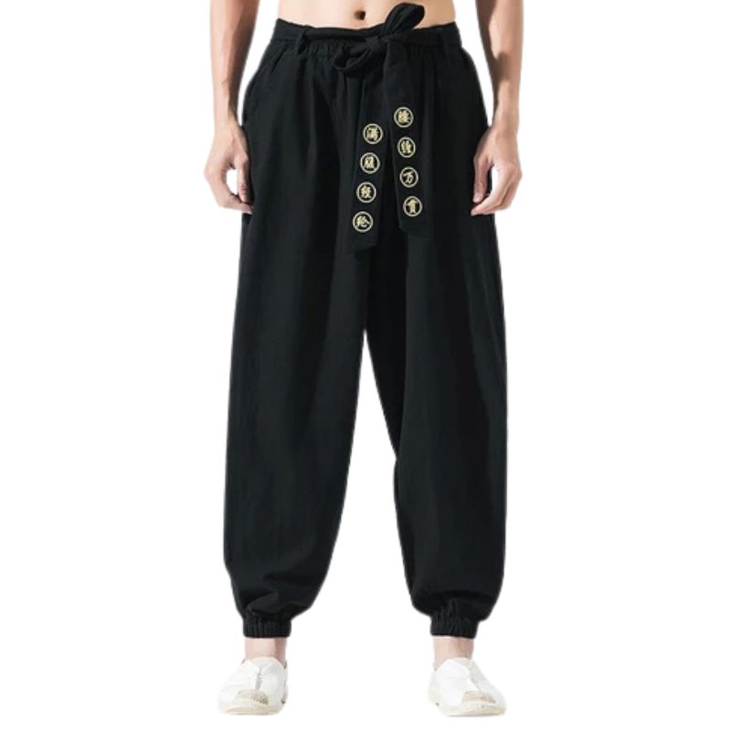 Pantalon Japonais Ample Homme Coupe Traditionnelle