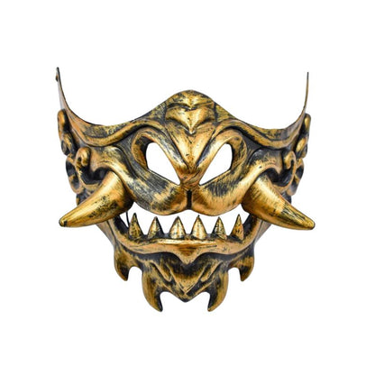 Masque Samouraï Oni Avec Dents Aiguisées
