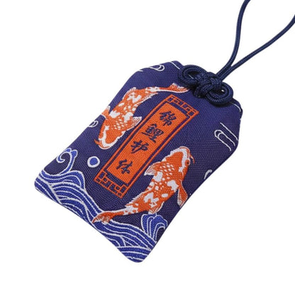 Omamori Japonais Bleu Esprit Koi