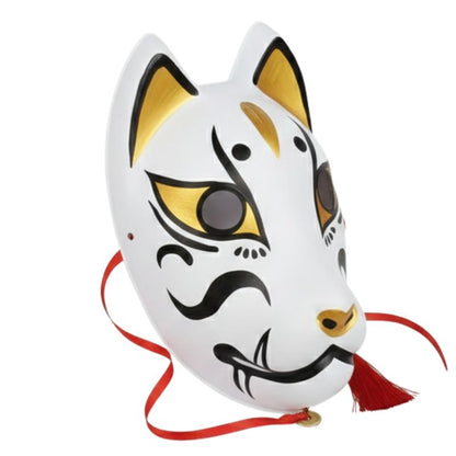 Masque Kitsune Traditionnel Avec Regard Intense