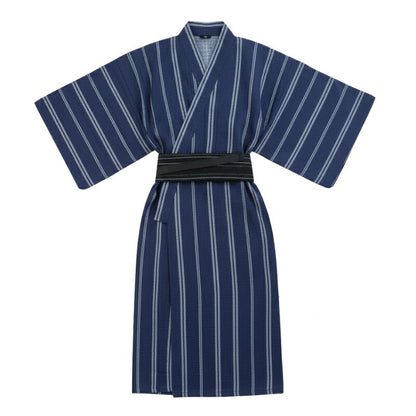Kimono Japonais Rayé Avec Ceinture