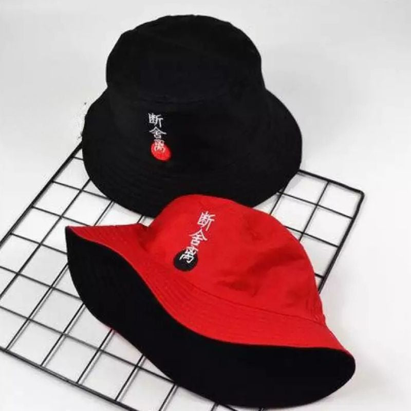 Chapeau Streetwear Bob Brodé Réversible