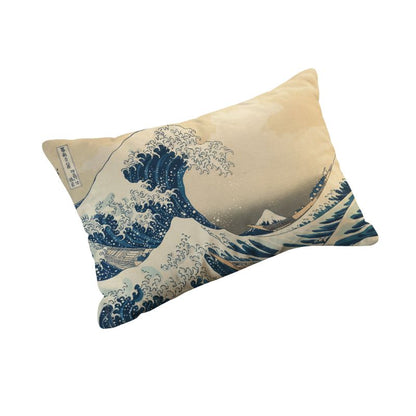 Coussin Japonais Décoratif Avec Illustration Vague