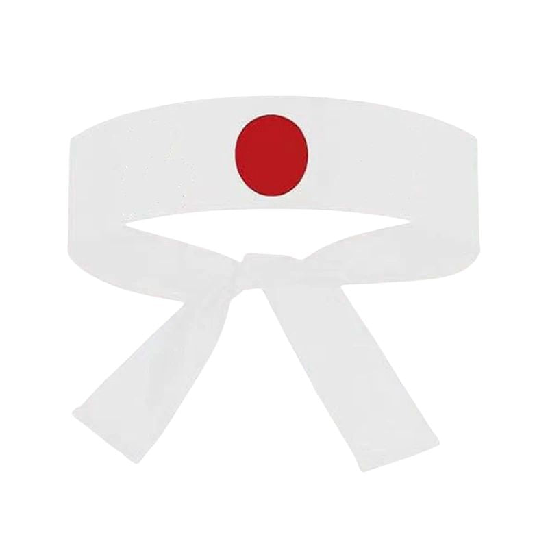 Hachimaki Avec Soleil Rouge Central Minimaliste