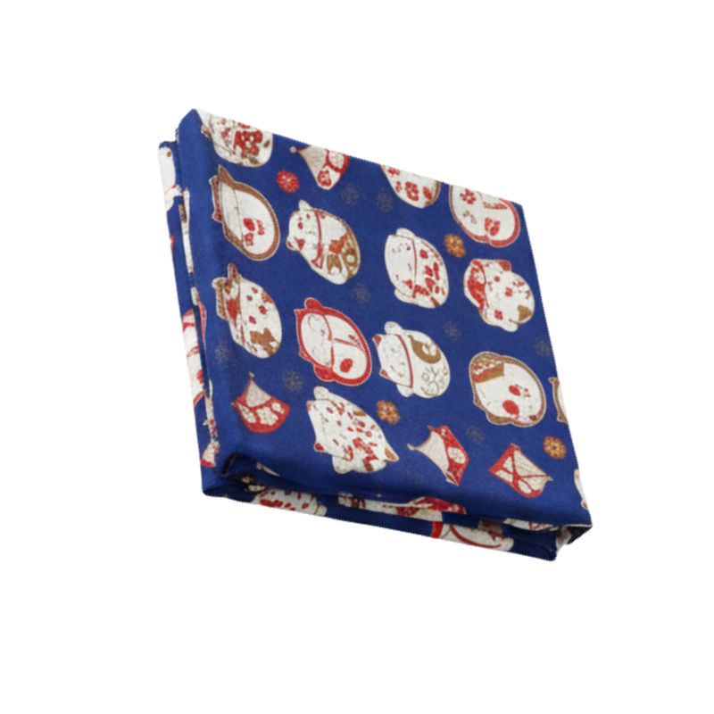 Furoshiki Japonais Illustré De Maneki Neko
