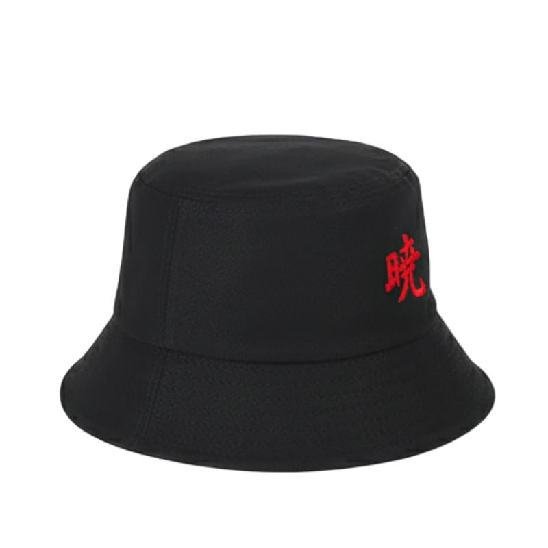 Chapeau Streetwear Unisexe Noir Avec Motif Asiatique