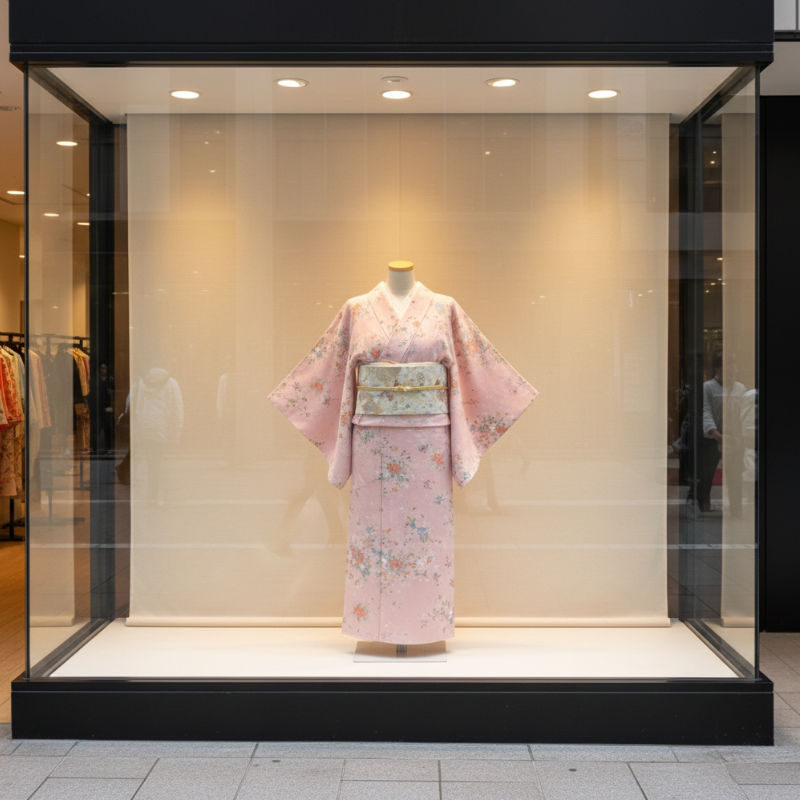 Kimono Traditionnel Imprimé Floral