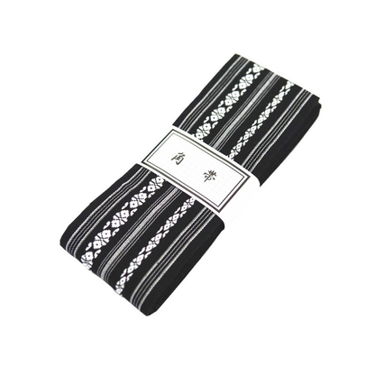 Ceinture Obi En Jacquard Avec Motif Rayé Traditionnel