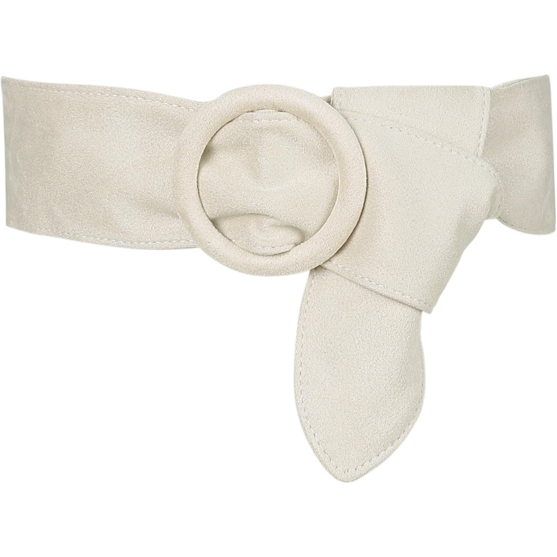 Ceinture Obi Large En Daim À Boucle Ronde