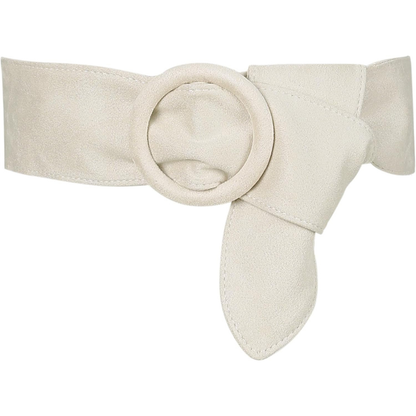 Ceinture Obi Large En Daim À Boucle Ronde