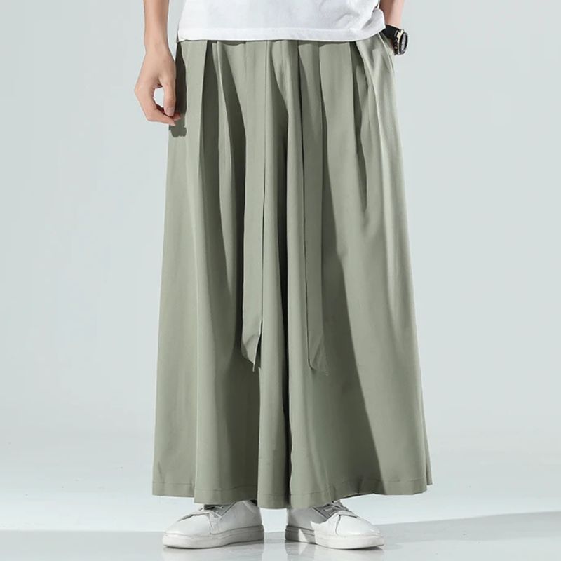 Hakama Homme À Coupe Large Style Oriental