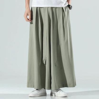 Hakama Homme À Coupe Large Style Oriental