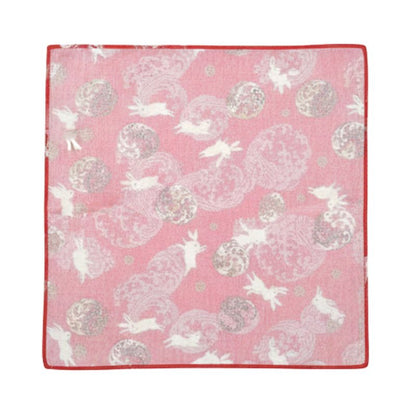 Furoshiki Japonais À Décor Floral et Lapin
