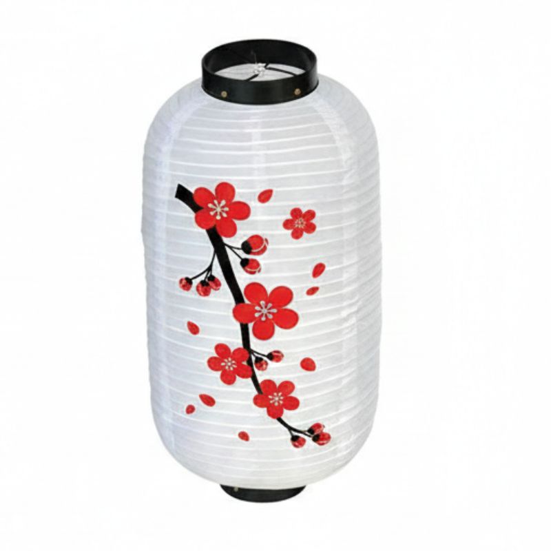 Lanterne Japonaise Traditionnelle Motif Sakura