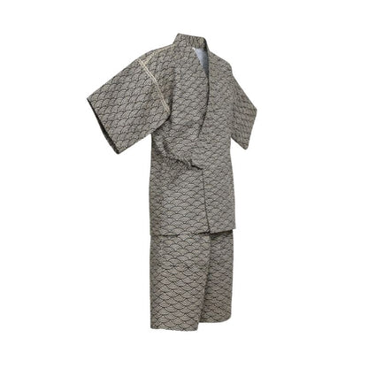 Jinbei Homme Japonais Avec Motif Seigaiha