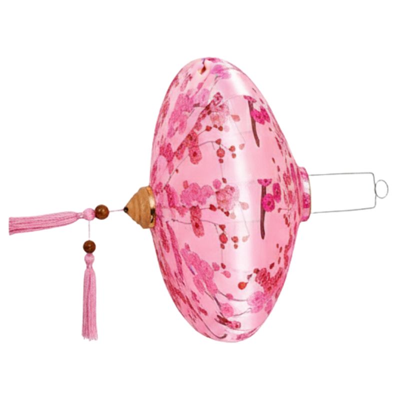 Lanterne Japonaise Florale Rose Style Traditionnel