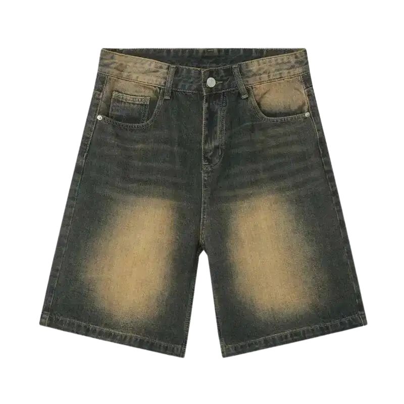 Short Japonais en Jean Homme Coupe Ample