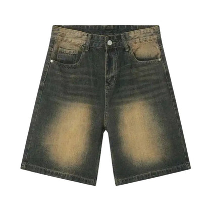 Short Japonais en Jean Homme Coupe Ample