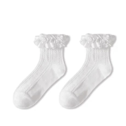 Chaussette Japonaise Avec Volants Dentelle Élégants