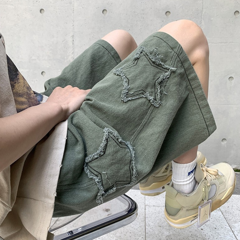 Short Japonais Vintage En Jean Avec Coupe Ample Moderne