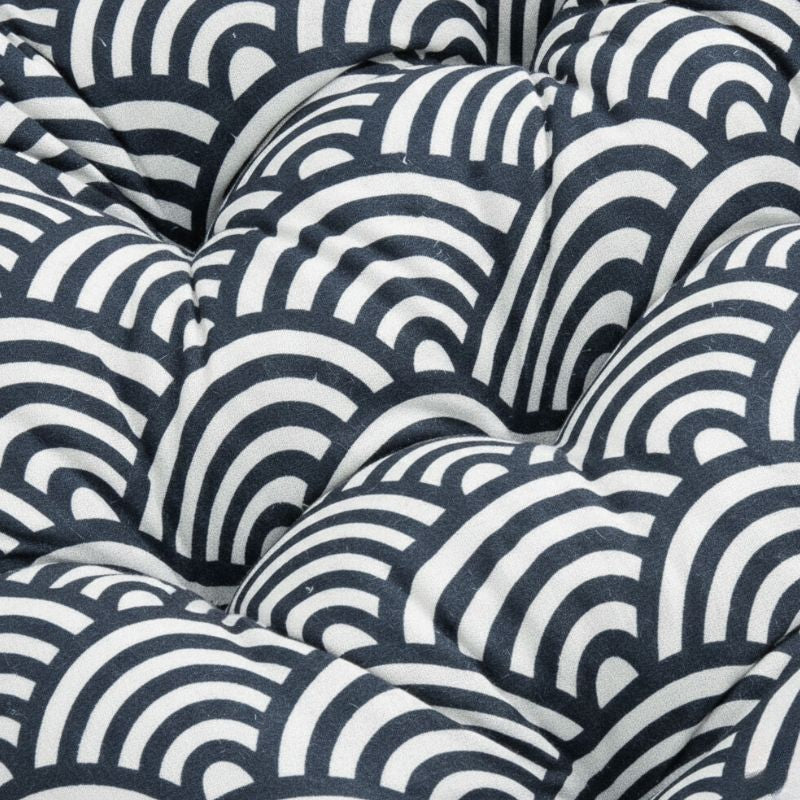 Coussin Japonais Avec Motif Vagues Traditionnelles