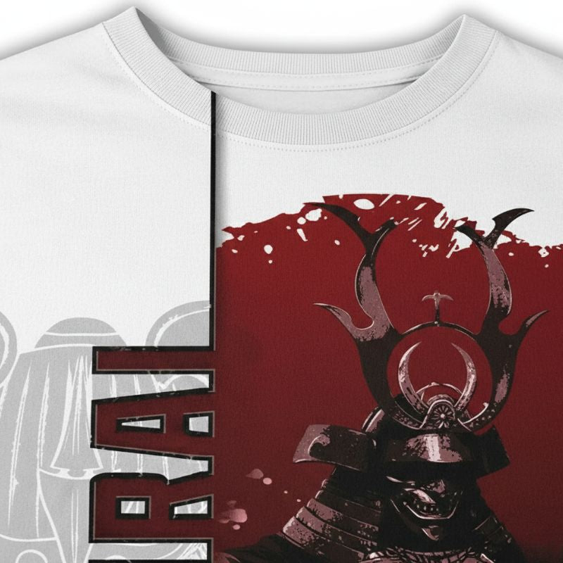 T-Shirt Japonais Tendance Avec Illustration Samouraï Impériale