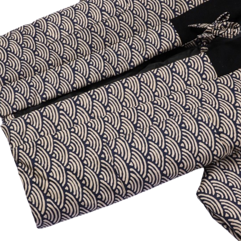 Hanten Homme Japonais à Motif Seigaiha