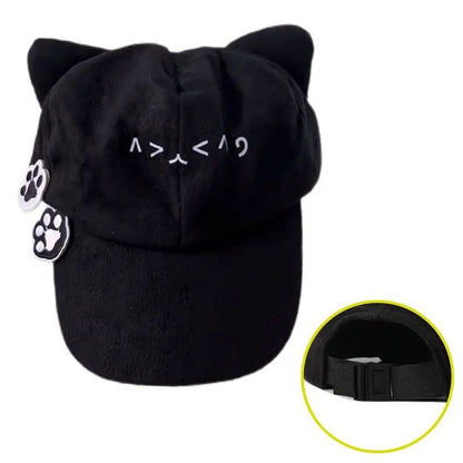 Casquette Japonaise Avec Design Chat Mignon