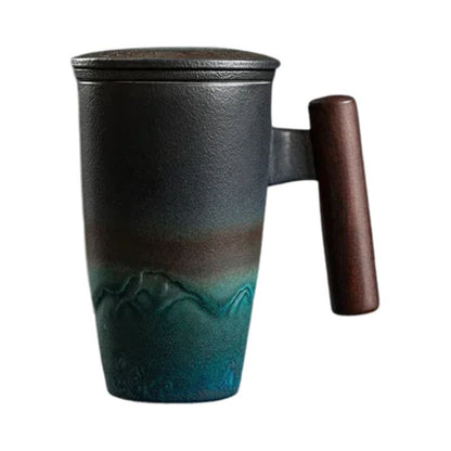 Tasse Japonaise Artisanale Avec Filtre À Thé