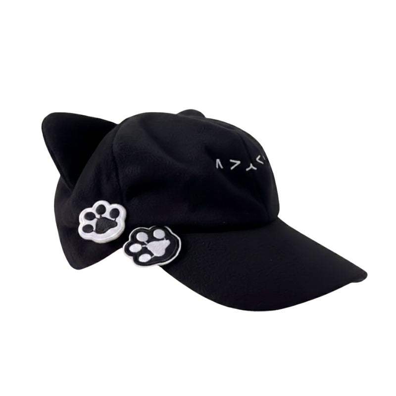 Casquette Japonaise Avec Design Chat Mignon