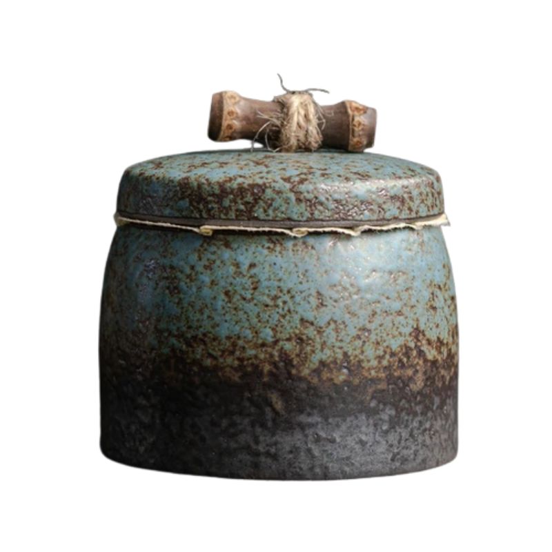 Boîte à Thé Japonaise en Céramique