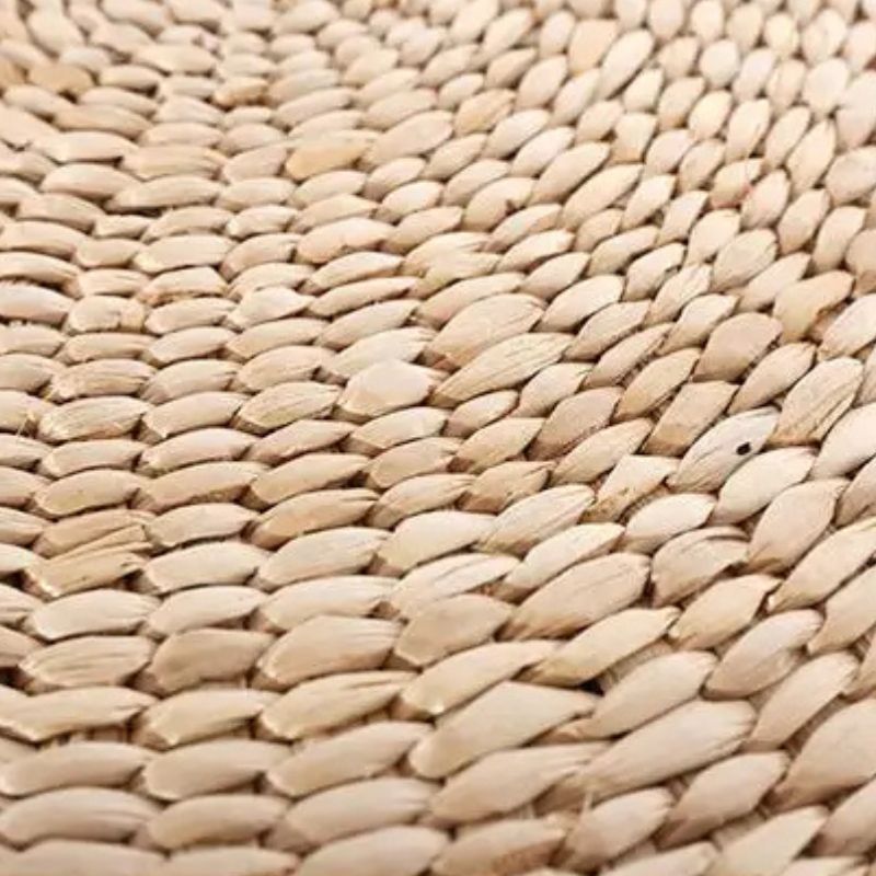 Coussin Japonais Rond Tressé en Paille