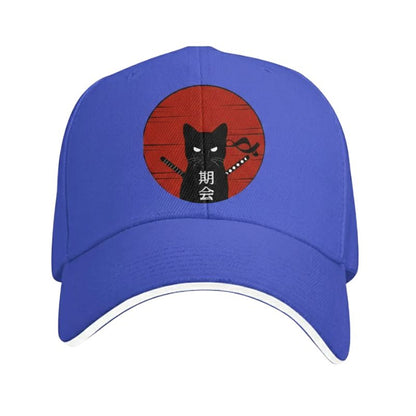 Casquette Japonaise Avec Chat Ninja