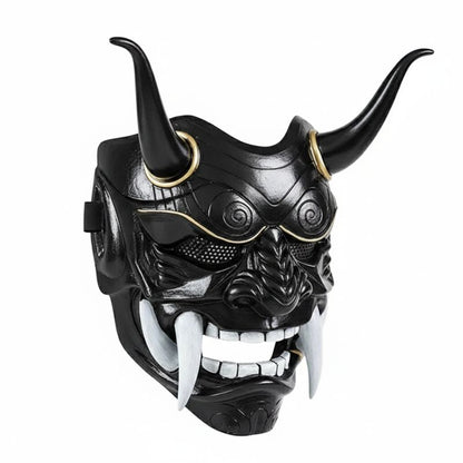 Masque Samouraï Japonais Avec Design Démon Oni