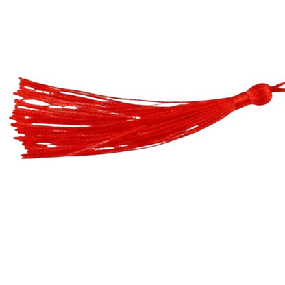 Éventail Japonais Traditionnel Rouge Avec Manche Noir