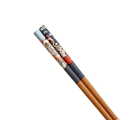 Baguette Japonaise Maneki-Neko En Bambou