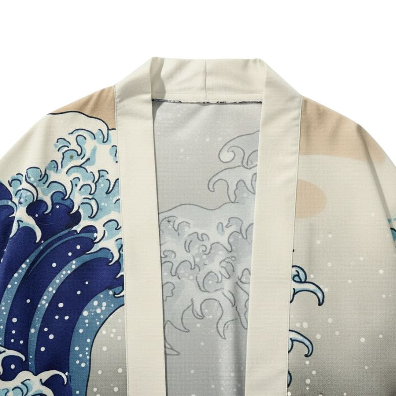 Ensemble Kimono Japonais Avec Motif Vagues