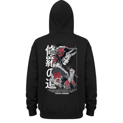 Sweat Japonais Avec Illustration Samouraï Moderne