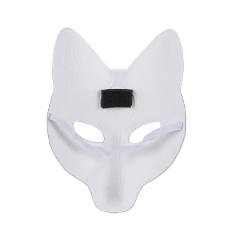 Masque Kitsune Cosplay Avec Forme Renard Allongée