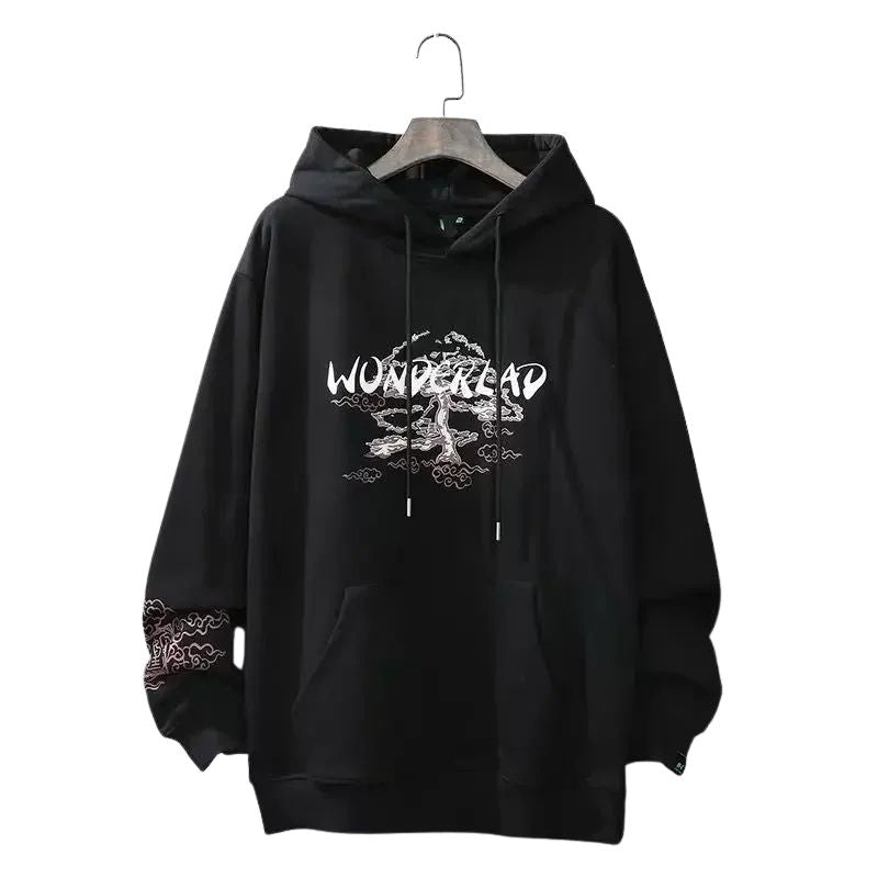 Sweat Japonais Streetwear Avec Design Paysage Traditionnel