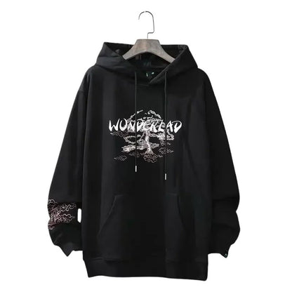 Sweat Japonais Streetwear Avec Design Paysage Traditionnel