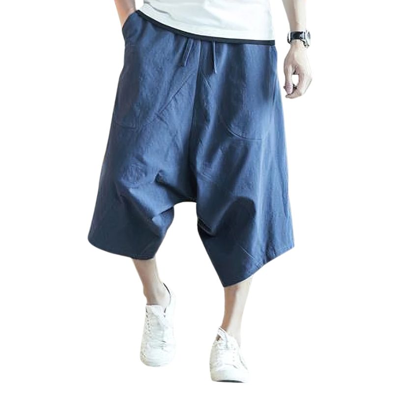 Short Japonais Mode Urbaine En Lin