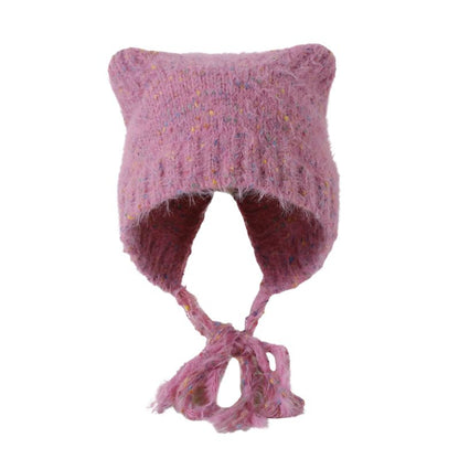 Bonnet Japonais Avec Design Oreilles Chat