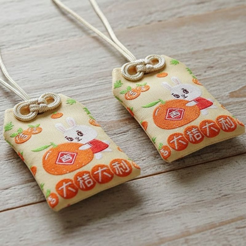 Omamori Japonais Design Lapin